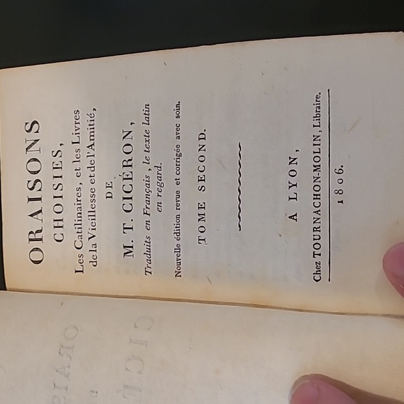 French from Latin. Oraisons Choisies tome 2 1806 - Picture 6 of 6
